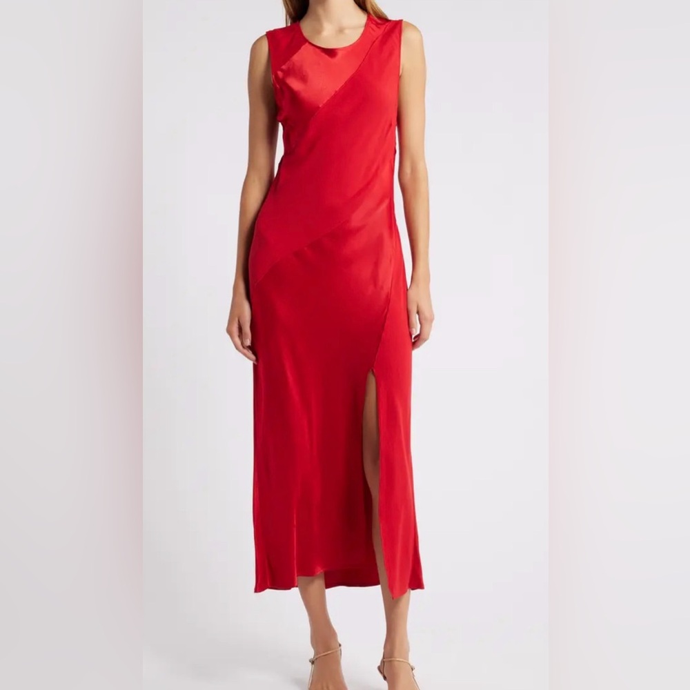 Rails Sanya Paneled Satin women’s Midi Dress